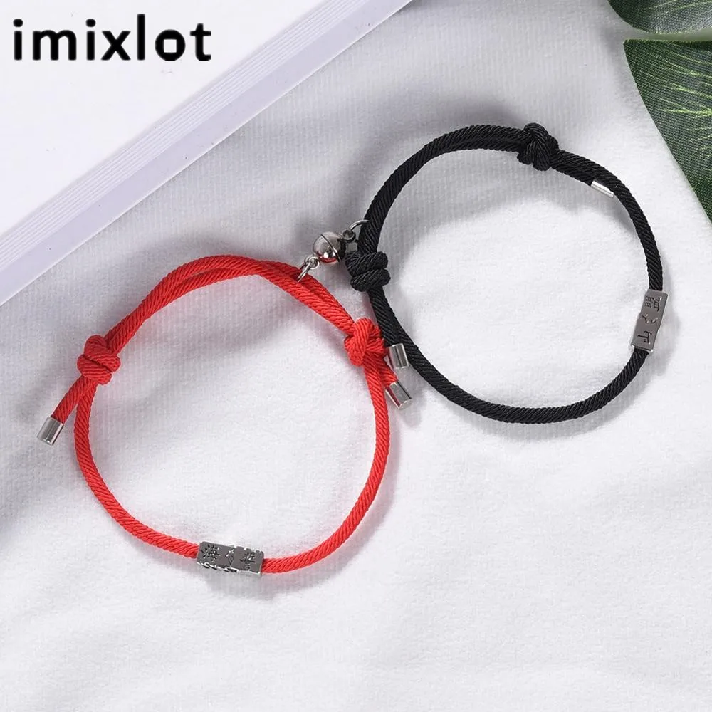 Imixlot минималистичный плетеный браслет для влюбленных в национальном стиле