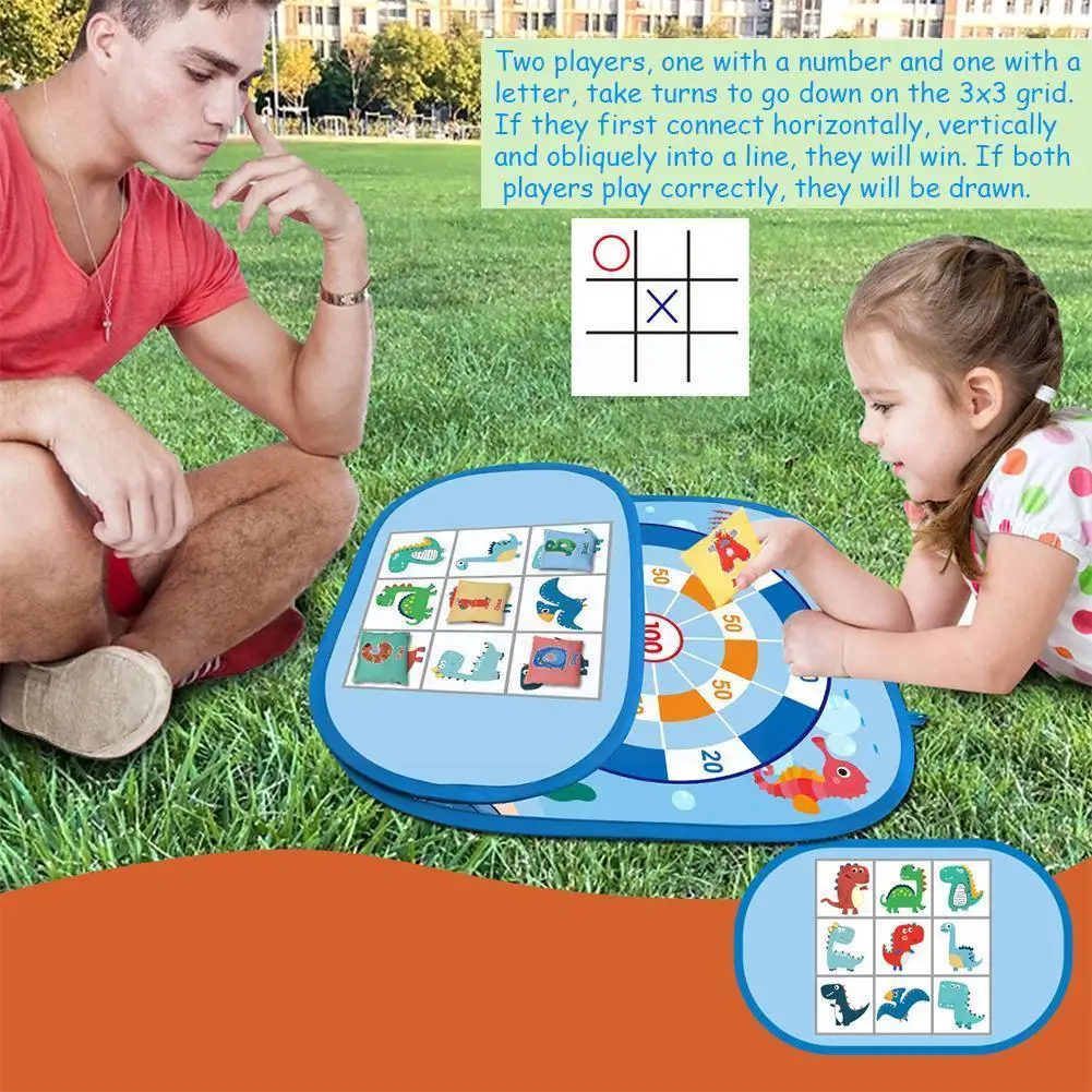 

3in1 Bean Bags Throw Target Toy Funny Dinosaur Animal Tossing Ball Sport Portable Shooting Games Indoor Game Outdoor Toys W1y6