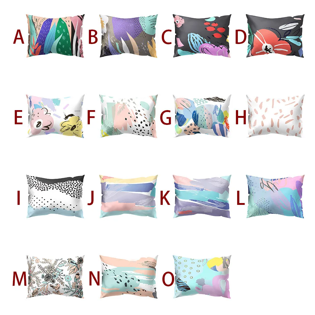 Чехол для подушки из полиэстера дивана и автомобиля с принтом 30X50 см Прямая