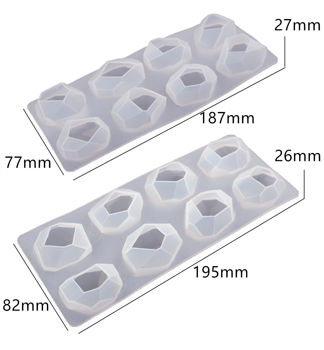 

Aouke Lrregular Section Silicone Mold DIY Epoxy Resin Candle Decoration Tabletop Ornaments Mirror Epoxy Silicone Mold