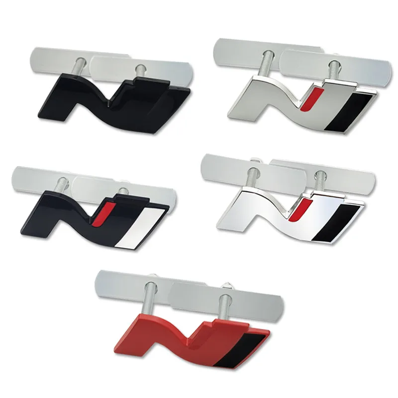 Металлический 3D логотип N значок Line гриль наклейки для крыльев Стайлинг