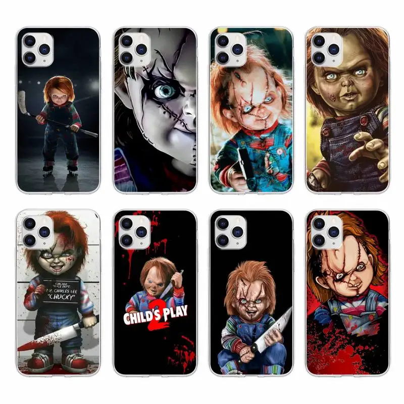 

Charles Lee Ray Chucky Doll Phone Case For Samsung S21 S20 Fe S10-4G S30 Plus Note 20 Ultra S9 S10e Transparent Cover
