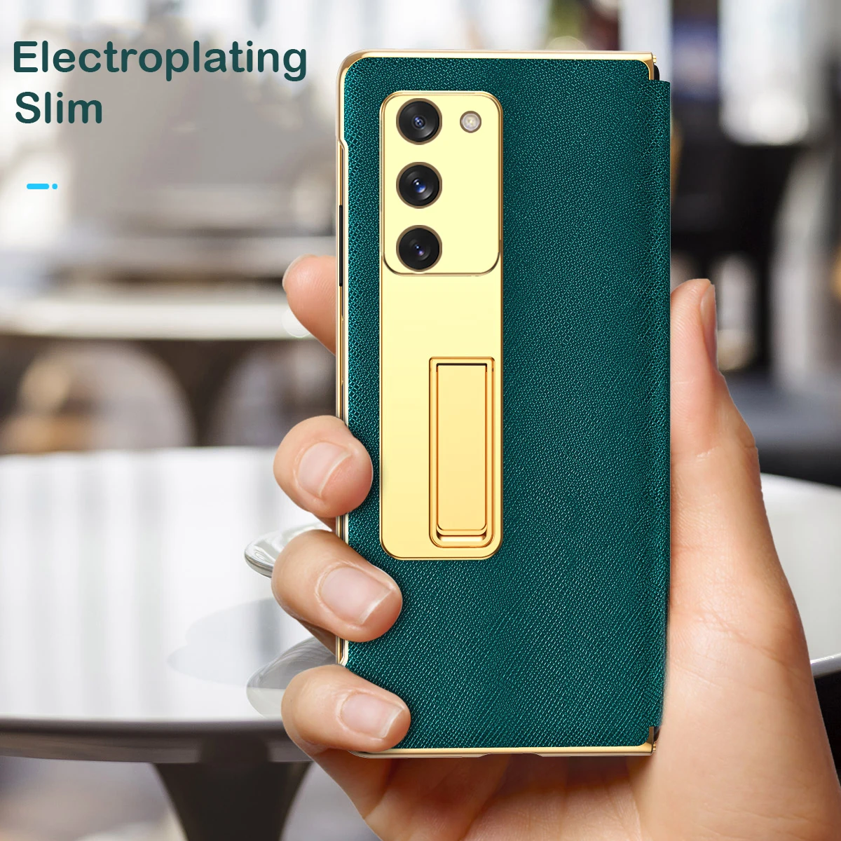 coque fold2 5g funda flip case for samsung galaxy z fold 2 3 stand pu leather shell phone case camera lens protector cover capa free global shipping