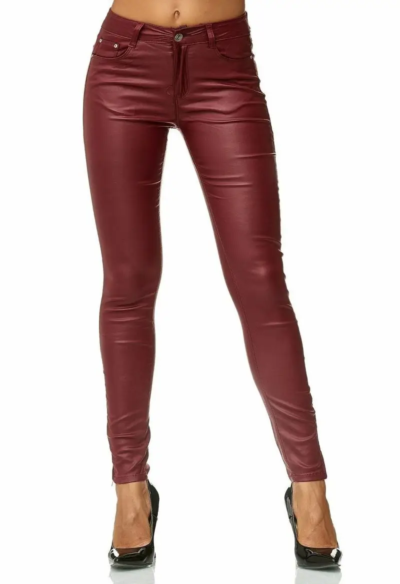 ZOGAA Women Faux Leather Pants Ladies Sexy Skinny Solid Slim Fit PU Trousers Female Leggings Push Up 2019 Brand | Женская одежда