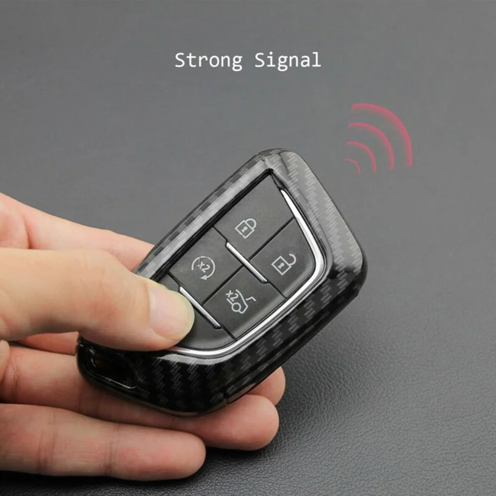 

1pc Key Shell ABS Plastic Car Case Cover For 020-2021 Cadillac CT4 CT5 Key Fob Durable