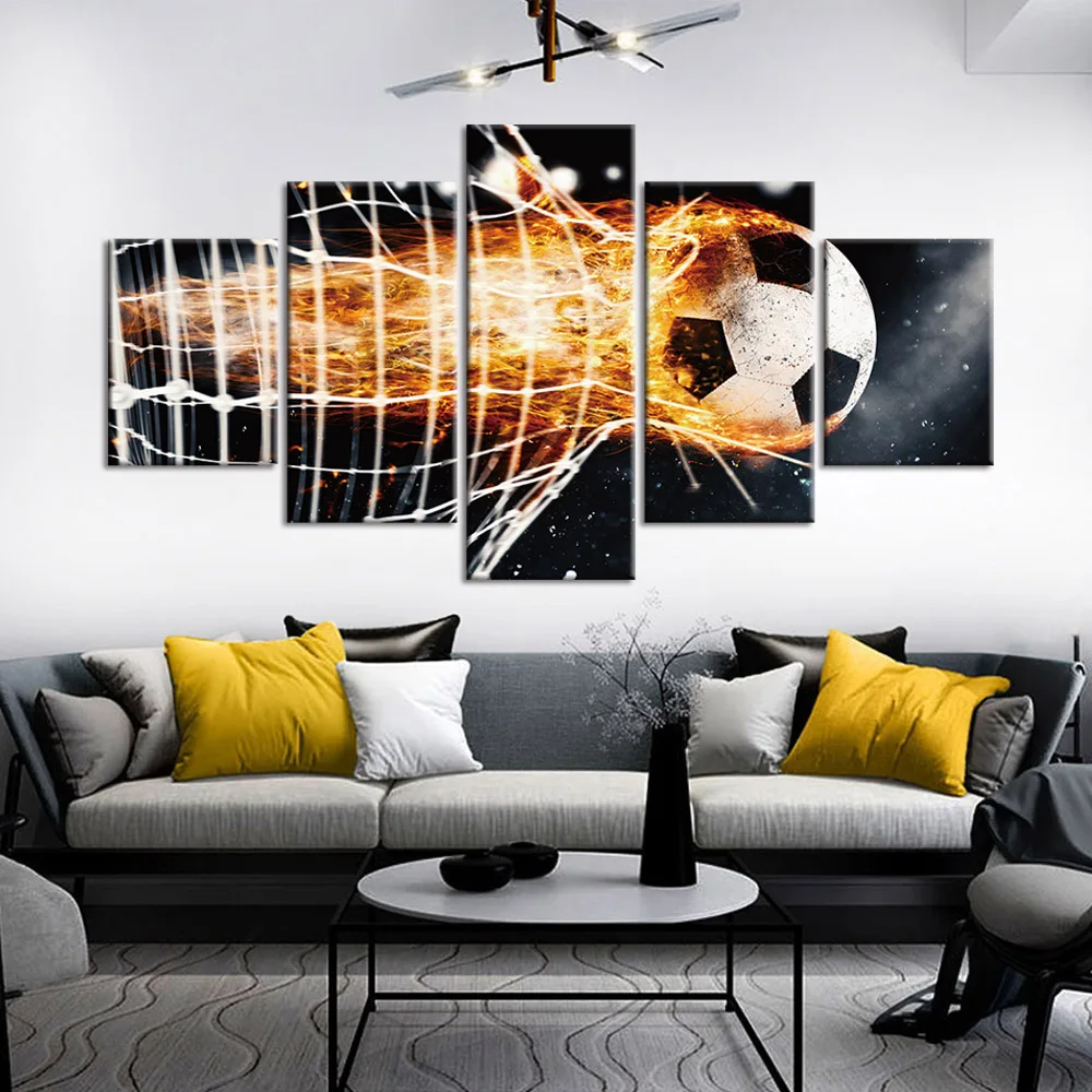 Холст с печатью постера картина абстрактное футбольное фото домашний декор