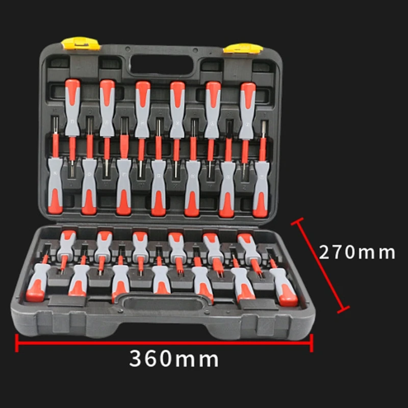 26Pcs Car Wiring Connector Pin Release Extractor Crimp Terminal Automotive Wire Terminal Pin Removal Tool