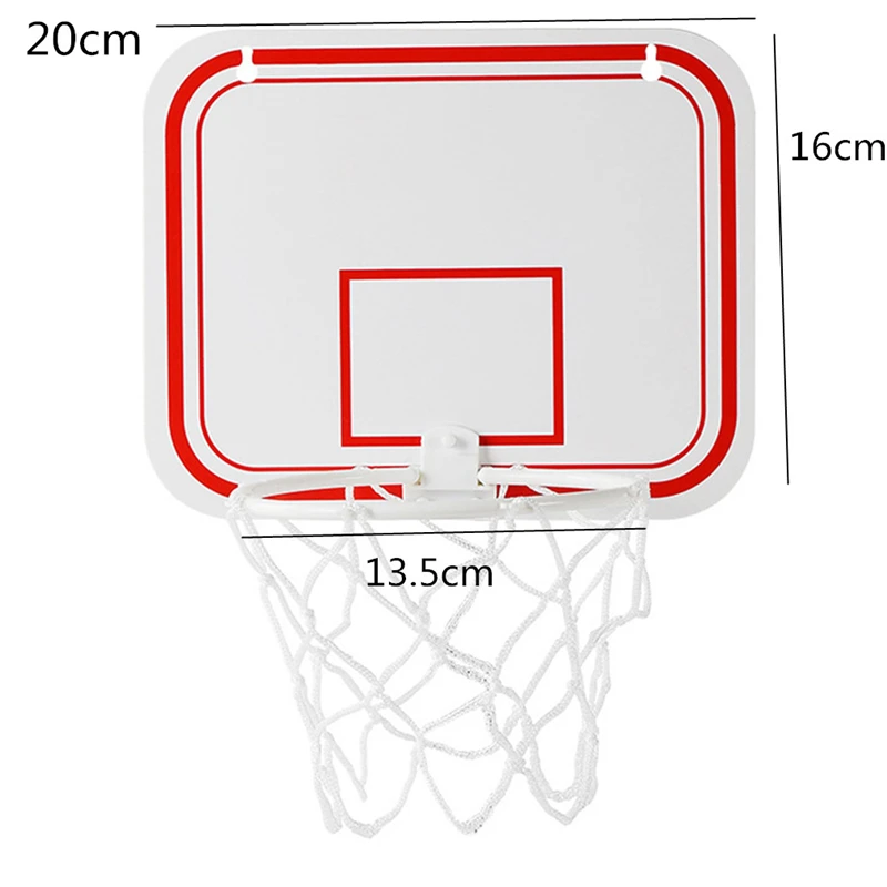 

20x16cm Plastic Toy Rebounds Indoor Adjustable Hanging Basketball Netball Hoop Basketball Box Mini Basketball Board