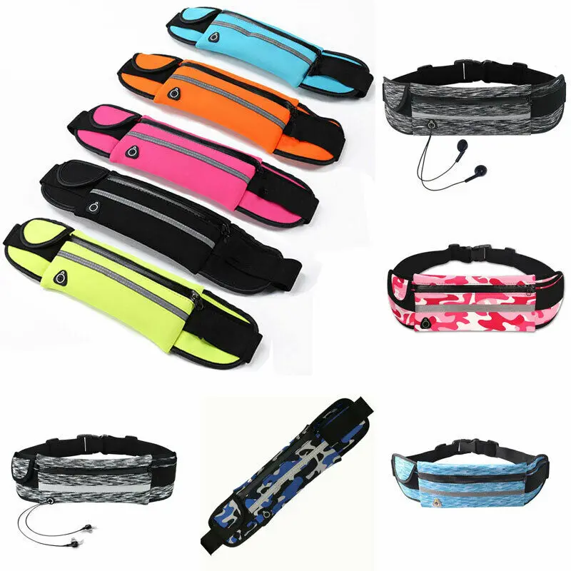 Local stock NEW Unisex Running Belt Sport Jogging Key Phone Money Bum Bag Waist Travel Pouch | Багаж и сумки