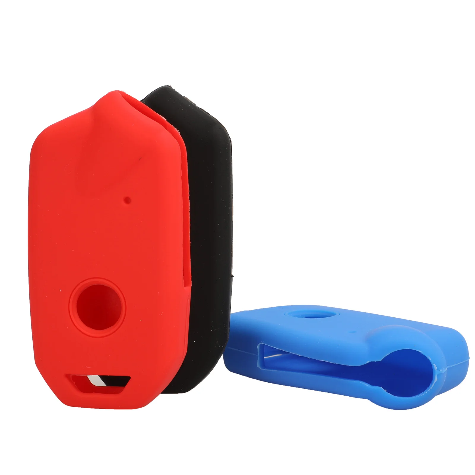 

Jingyuqin Новый Умный Цветной силиконовый резиновый чехол для автомобильного ключа с дистанционным управлением чехол для Kia Stinger K900 Замена защи...