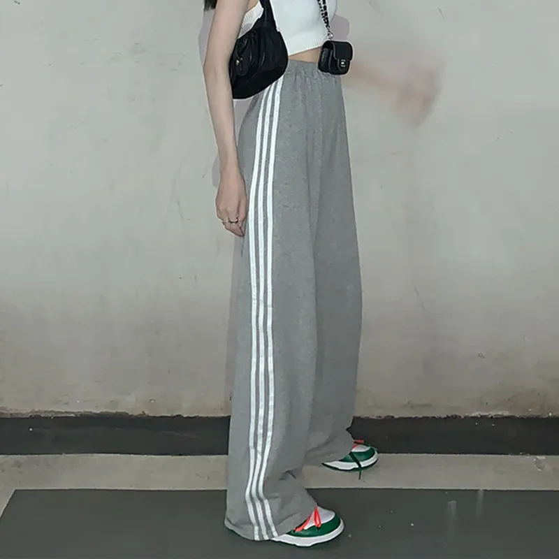 

Sweatpants Women Clothes Pants Streetwear 2021 Summer Fashion Korean Style Wide Leg Harajuku Baggy Black High Waisted Vintage