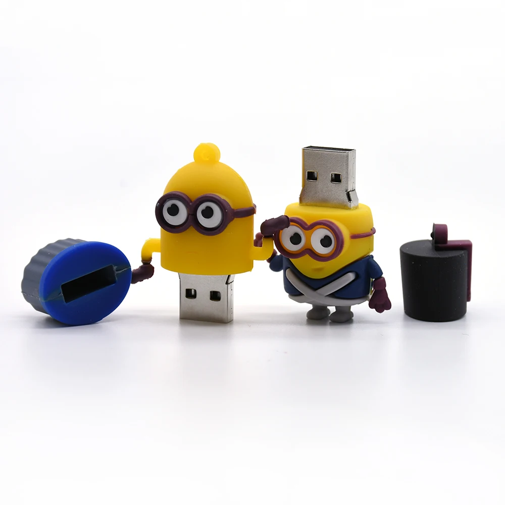Флешка 4 ГБ 8 ГБ 16 ГБ 32 ГБ 64 ГБ 128 ГБ 256 ГБ Миньоны usb флеш-накопитель мультипликационный U Stick meory sitck лучший подарок для детей