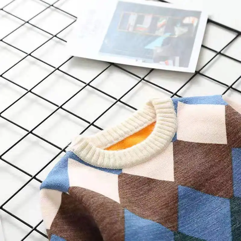 Детские повседневные Свитера Осень-зима 2019 г. Пуловер для мальчиков и девочек