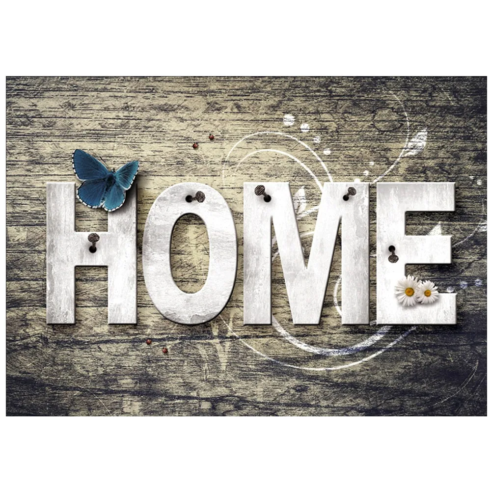 Алмазная 5D алмазная вышивка круглая живопись с английским алфавитом Домашняя