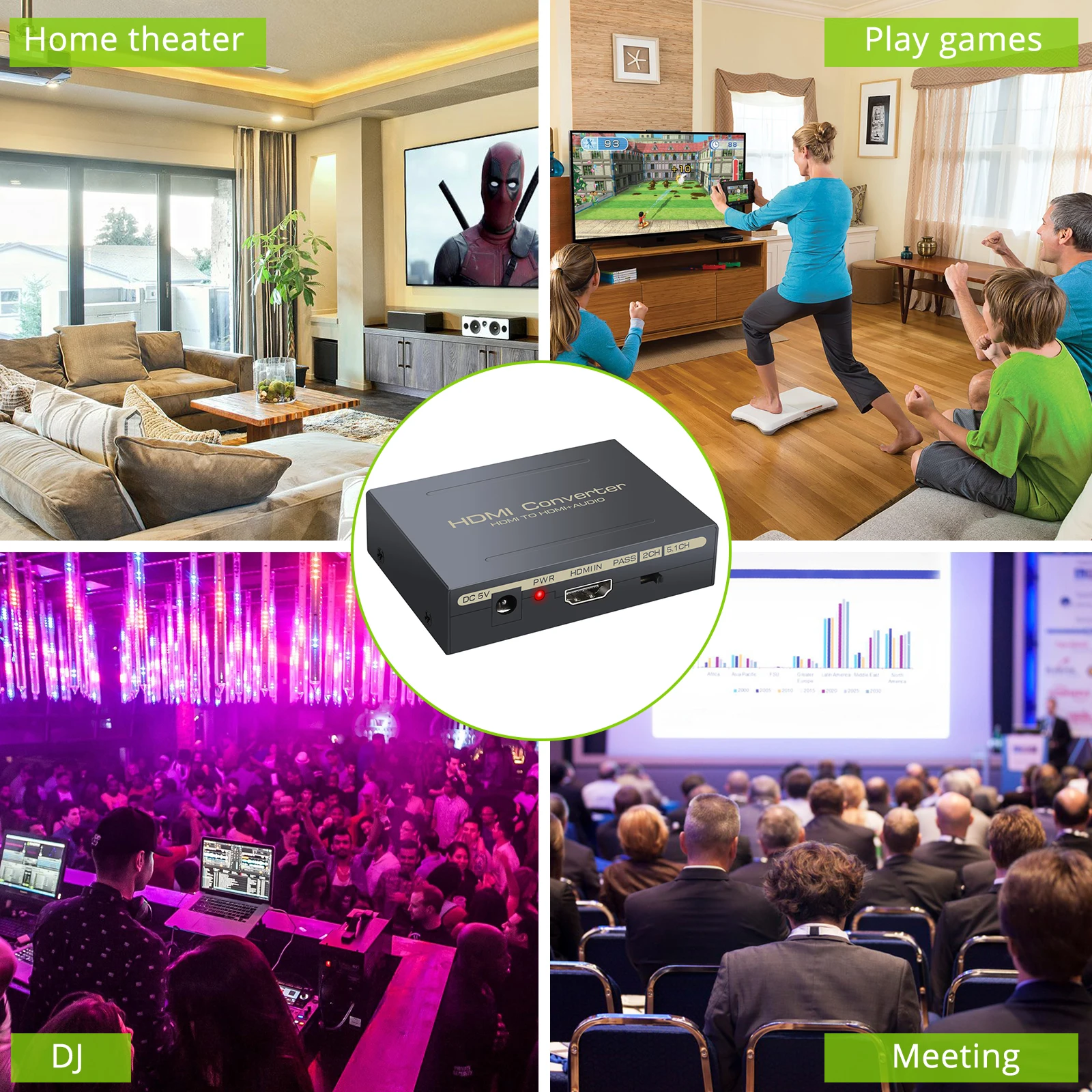 Neoteck 4K Аудио экстрактор HDMI к HDMI-Совместимый оптический Spdif преобразователь Toslink