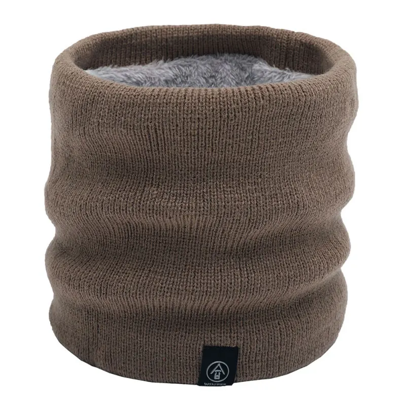 K Зимние теплые трикотажные шарфы, толстые эластичные вязаные шарфы, теплые плюшевые шарфы для шеи, очень мягкий шарф QW - Цвет: K