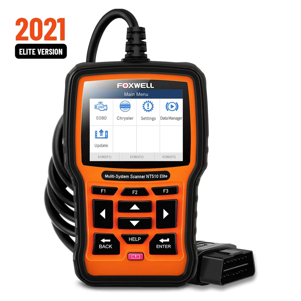 Диагностические инструменты FOXWELL NT510 Elite OBD OBD2 сканер из АБС пластика SRS данные о