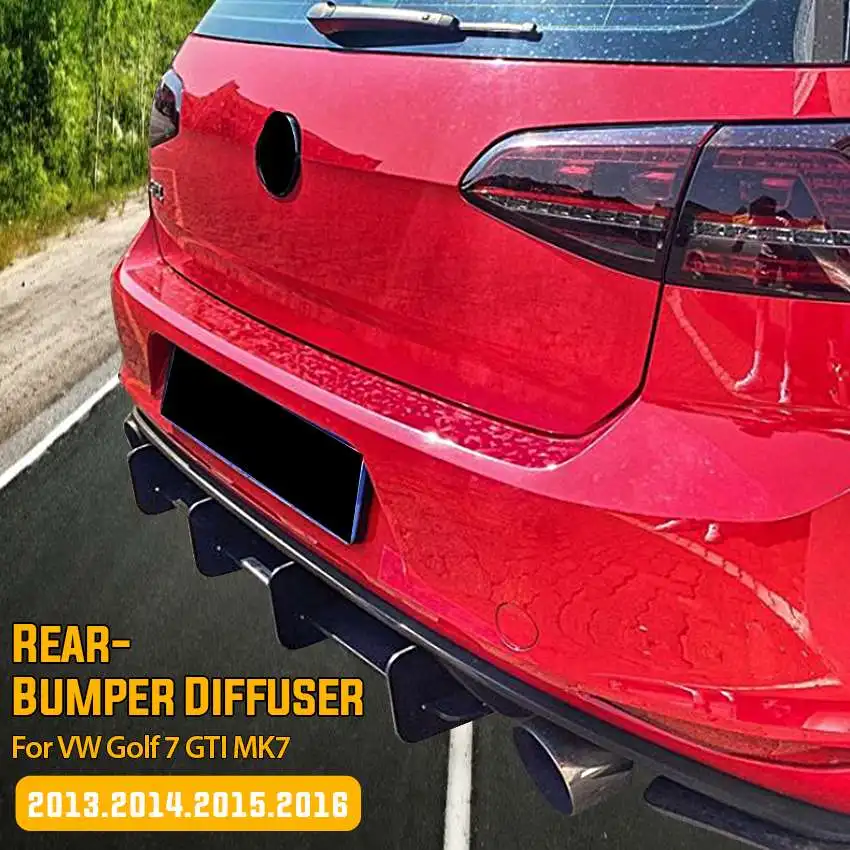 

Передние щитки для Фольксваген, черный матовый передний бампер для VW Golf 7 GTI 2013 2014 2015 2016