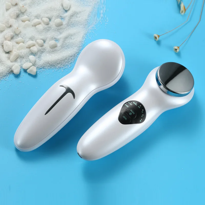 Ультразвуковой вибрационный массажер для лица микротоковое устройство массажа