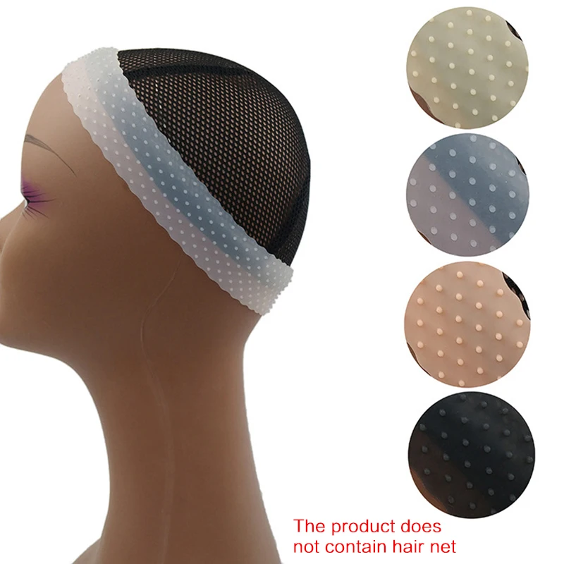 Прозрачная силиконовая повязка на голову не скользит унисекс в форме капли