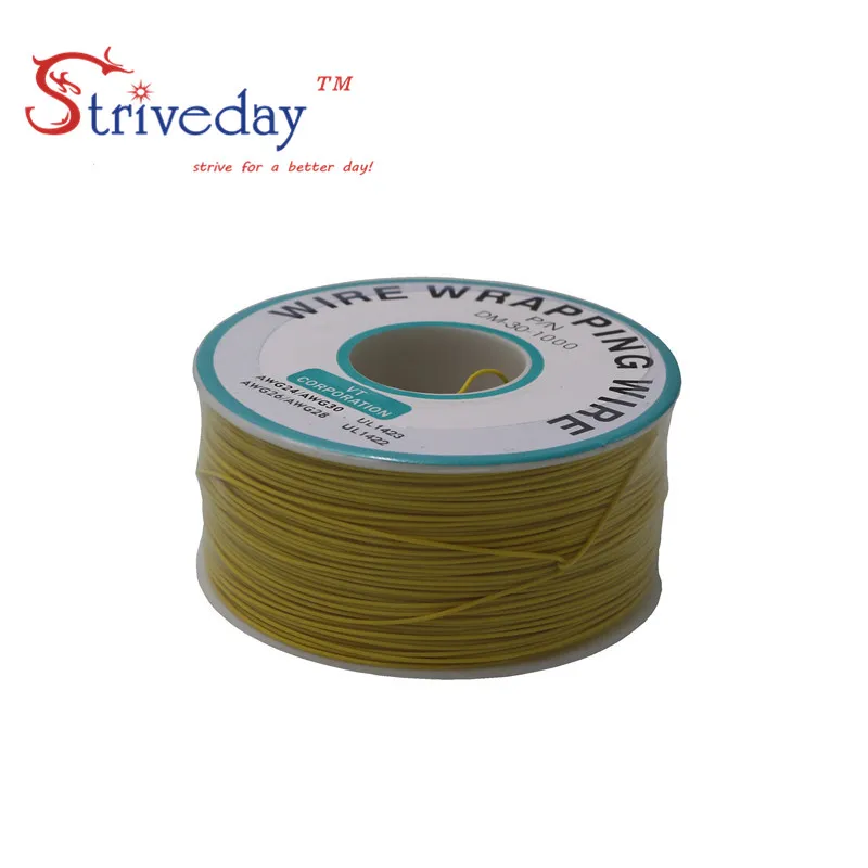 

250M 30AWG Yellow OK line circuit board flying line PCB jumper electronic wire welding connection wire single core copper wire