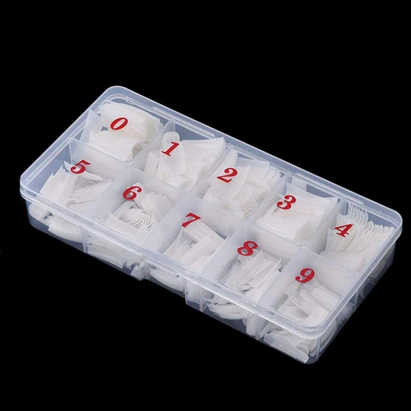 Накладные ногти 500 шт. коробка для французского маникюра броня практики