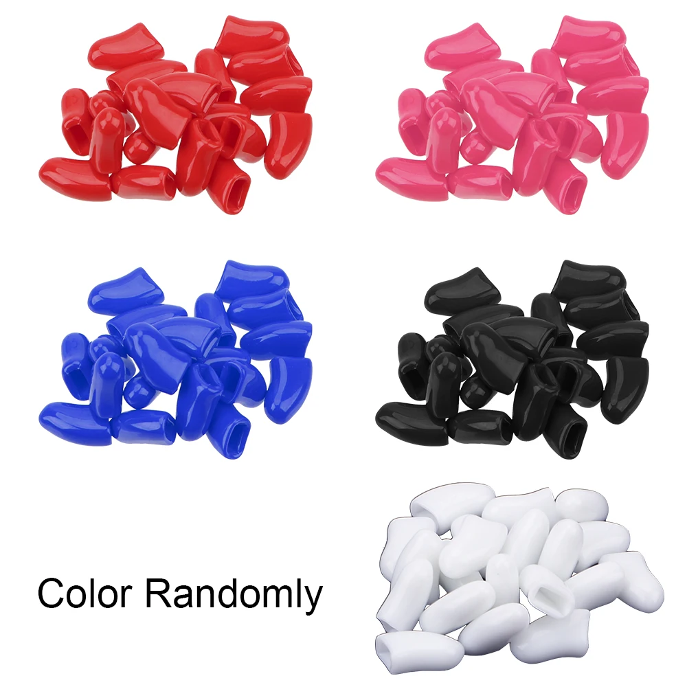 

Pet Nail Caps Silicone Anti-scratch Paw Nail Cover 20Pcs/bag Cover + Glue And Applicator Random Color