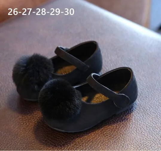 26to30black EMS DHL; ; новая детская обувь; коллекция года; сезон весна; обувь принцессы с цветами и жемчужинами для девочек; обувь с бантом для малышей - Цвет: 26to30black