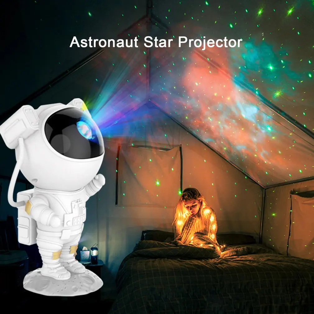 

Astronaut Star Projector Night Light With Remote Control Galaxy Lighting Nebula Star Night Lamp Projector For Kids Birthday Gift