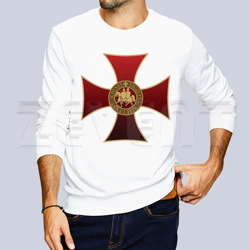 Толстовка Templar Knight Осень зима Мужская толстовка новые повседневные мужские