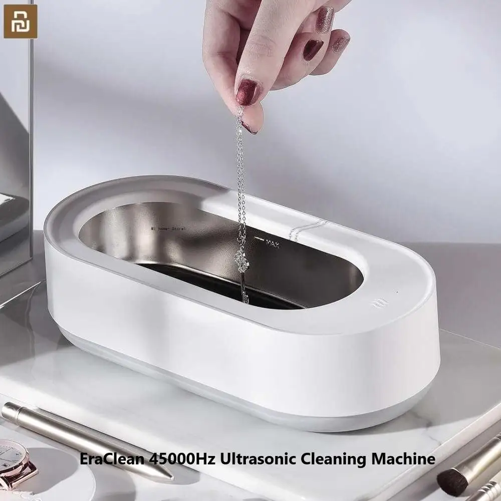 

Ультразвуковая Очистительная Машина Mijia EraClean 45000 Гц, высокочастотный Вибрационный очиститель для мытья ювелирных изделий, очков, часов