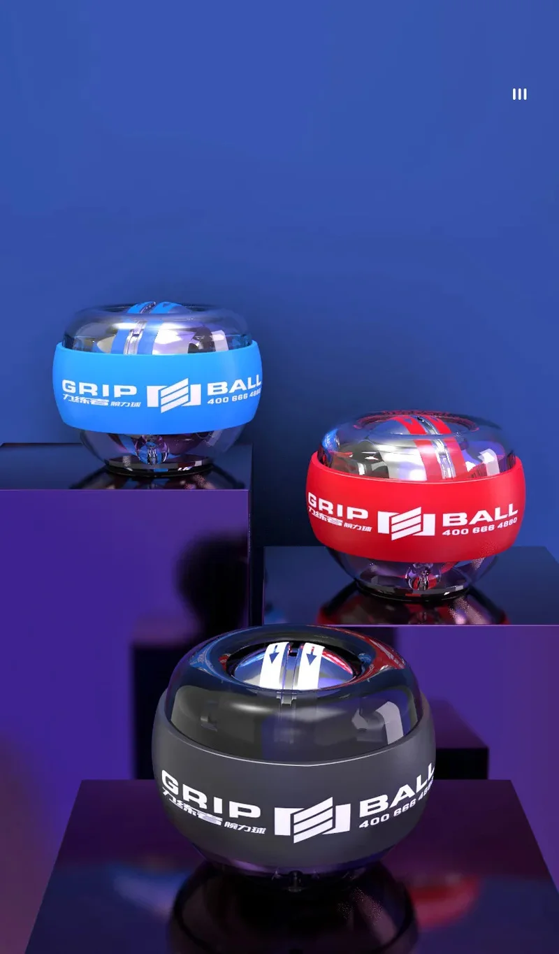 Радужный светодиодный мяч для расслабления мышц на запястье расслабляющий шар