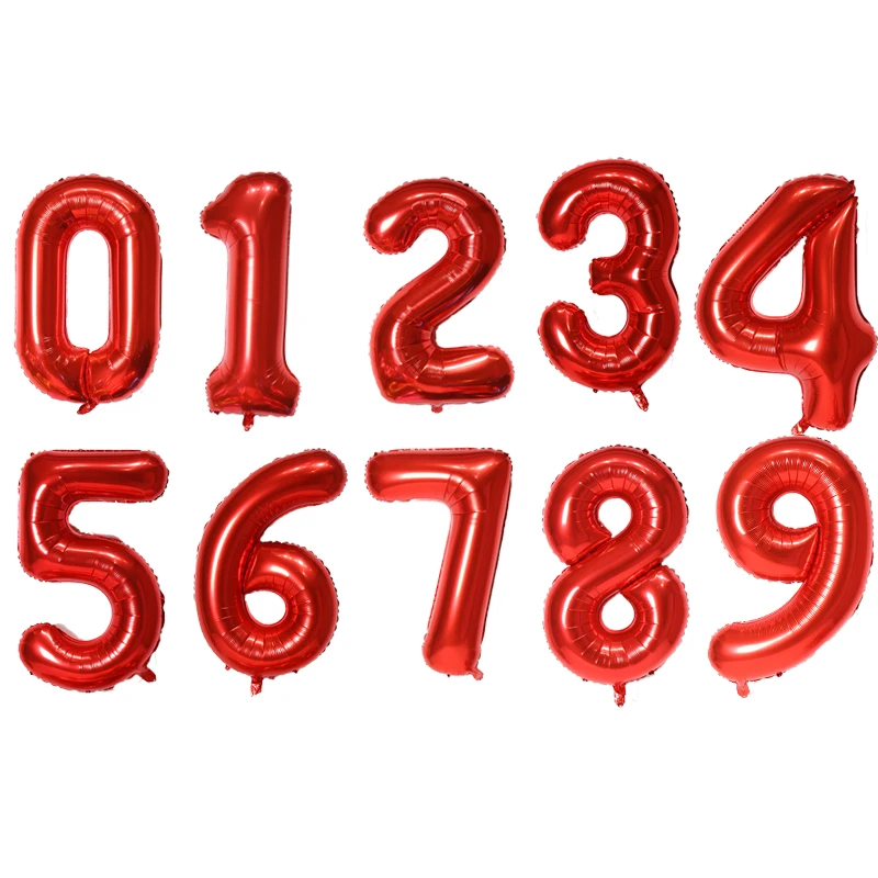 

Воздушные шары фольгированные цифра 0-9 July Forest 16/32 дюйма