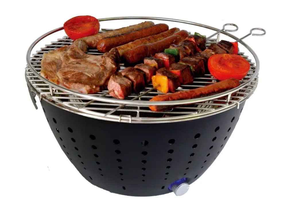 Outdoor Portable Charcoal Grill Travel Tabletop BBQ Smokeless with Carry Bag for Camping | Дом и сад