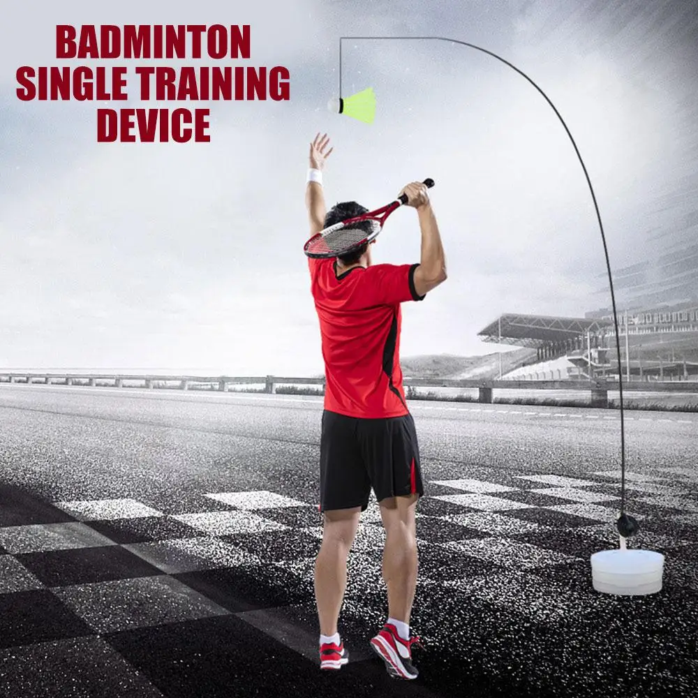 

Professional Badminton Trainer Training Sports Self-study Practice Tool Stretch Badminton Automatic Robot Racket Gym Workout Aid
