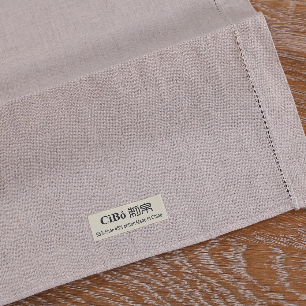 TL014 : 2 шт. Хлопковое полотенце для шитья овсянки с краями Прошитое вручную|Платки