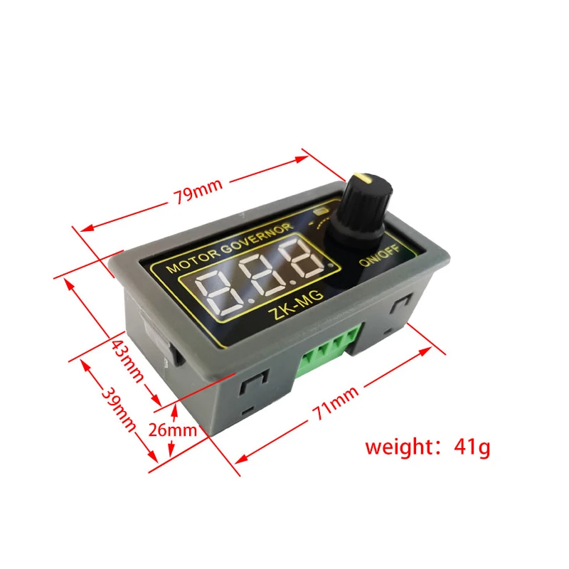 DC 5-30V 12v 24v 5A Motor Controller PWM Adjustable Speed Digital display encoder duty ratio frequency MAX 15A ZK-MG |