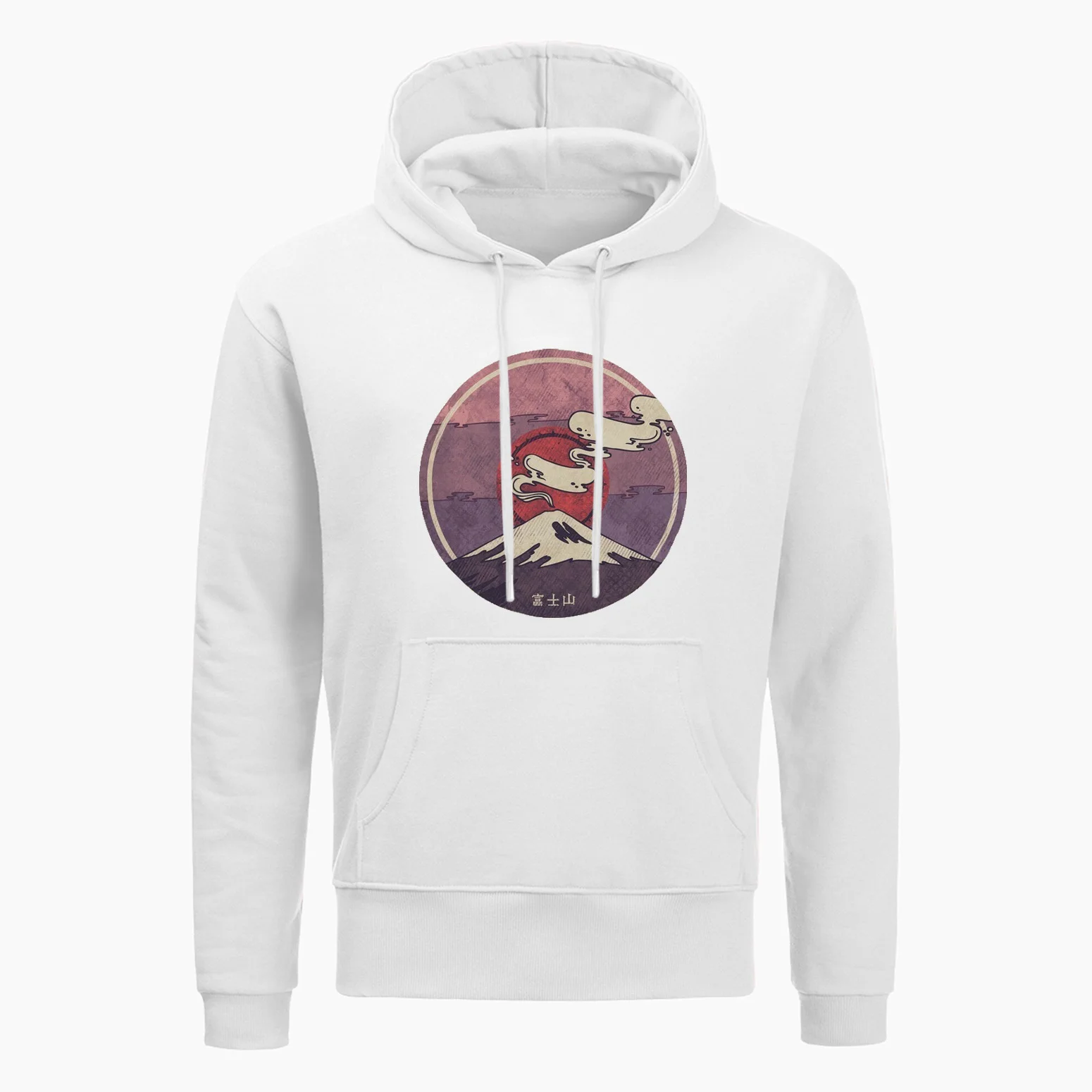 Новая Осенняя мода толстовка Mount Fuji Япония личность японские толстовки мужские с