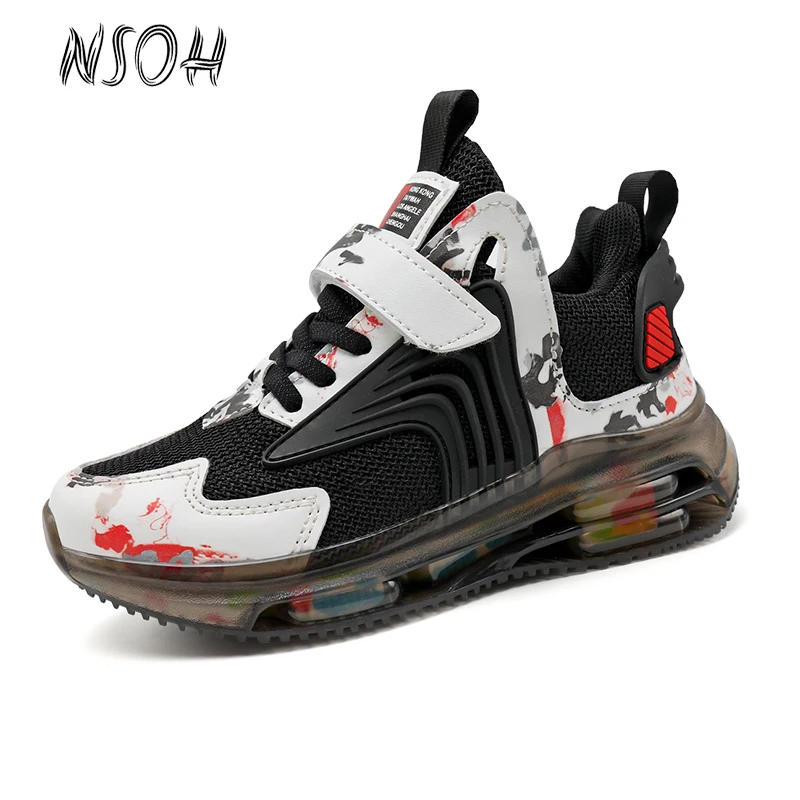 

Кроссовки NSOH Детские сетчатые, легкие дышащие, утепленные, повседневная спортивная обувь, для мальчиков, осень