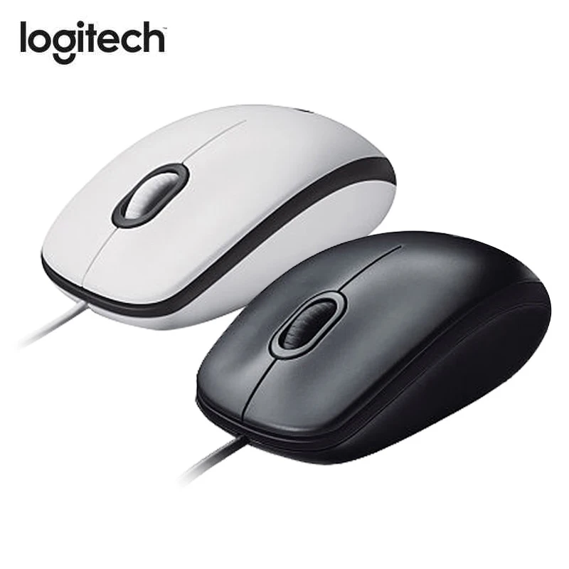 Оригинал Logitech M100r Bedrade Kantoor Muis USB 1000 точек/дюйм эргономичный компьютер Muizen Universal Mini