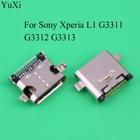 yuxi micro usb for sony xperia l1 g3311 g3312 g3313 ribbon module repair parts power charging port socket power connector plug