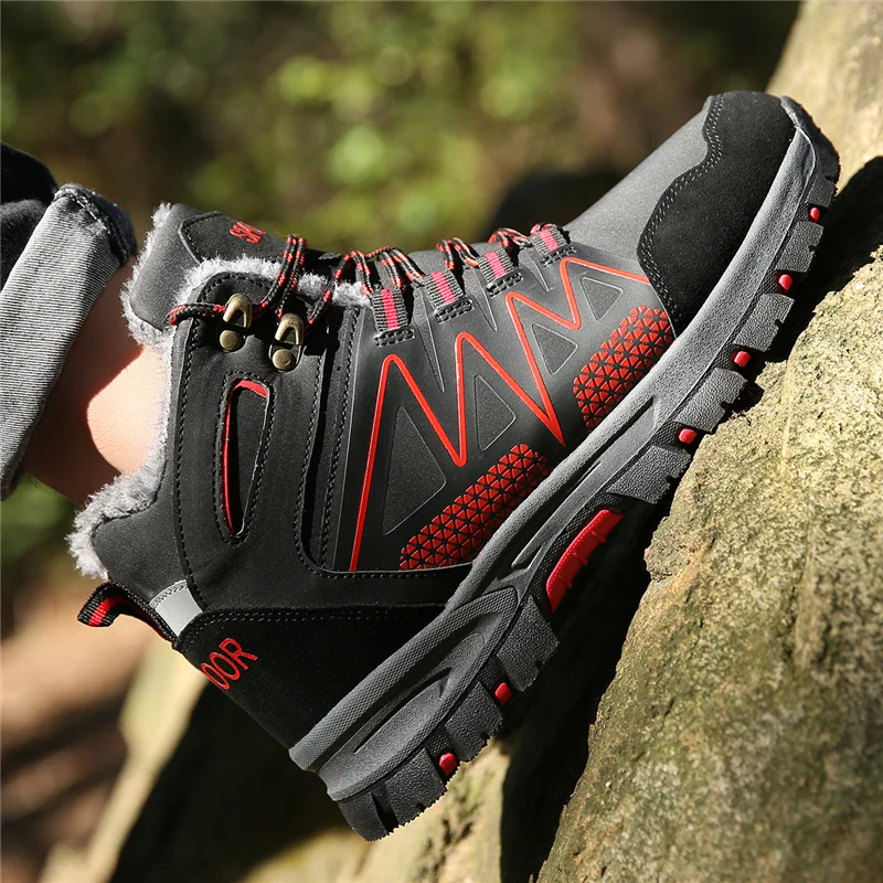 Humtto Для мужчин водонепроницаемые туристические ботинки большие Размеры мужские