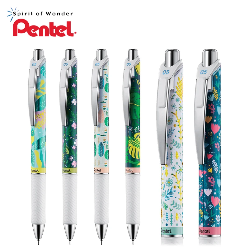 1pcs Pentel 2020 Summer Limited Flower Gel Pen BLN75KW Black 0.5mm Quick-drying Ink, Not Easy To Break Ink, Long Time Writing