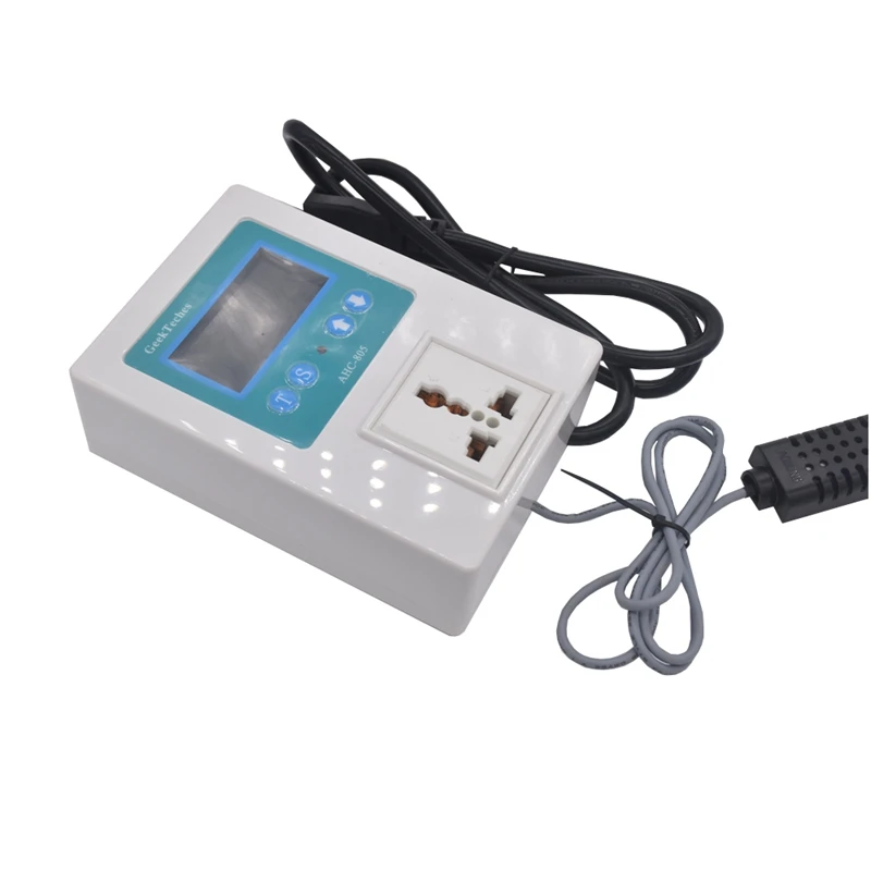 

AC100-240V LCD Digital Temperature Humidity Controller Timer SHT20 Sensor Probe for Incubator Thermostat