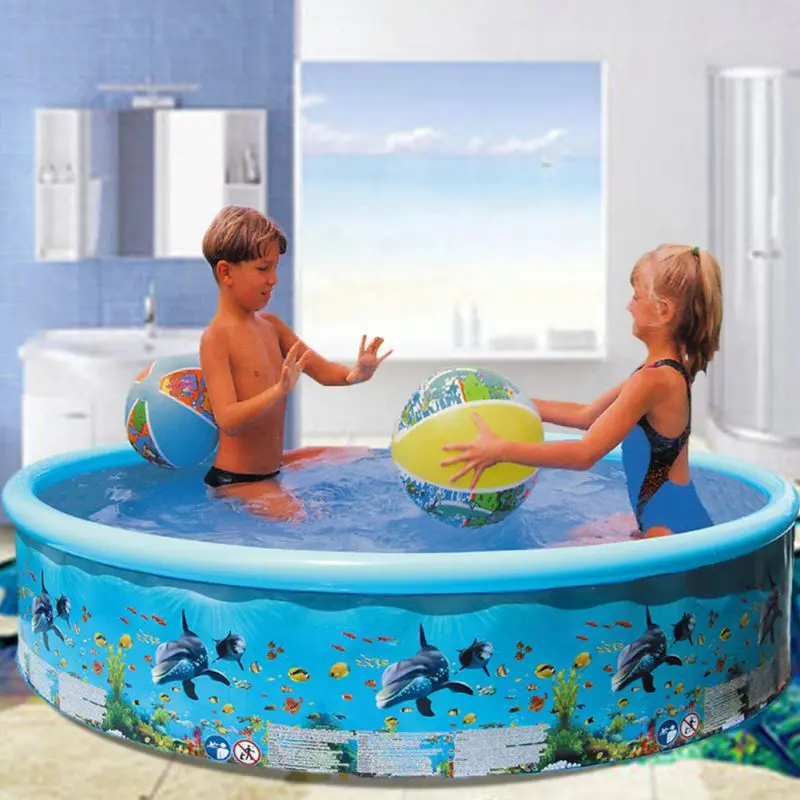 

Children's Paddling Inflatable Round Ocean Fish School Swimming Pool Kids Adult full Size Leisure Outdoor Swimming Pools 1