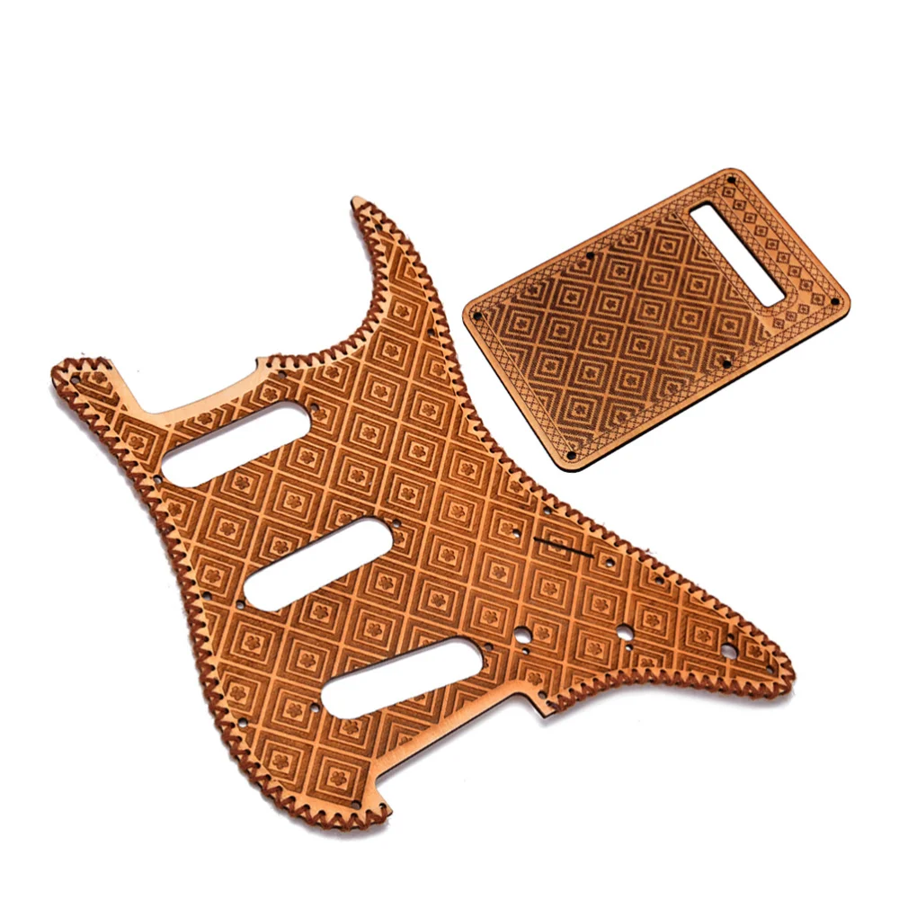 

Maple Wood Single Coil Pickguard Pickups and Back Shroud Set for Stratocaster Strat Electric Guitar (GQ301F)