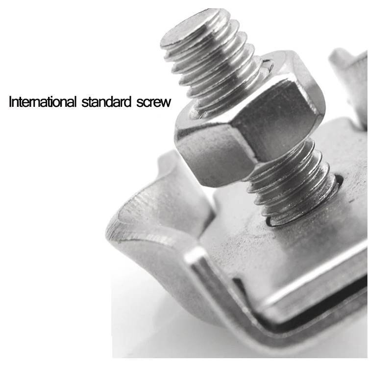 304 # трос из нержавеющей стали с одним зажимом патрон замок зажим для кабеля