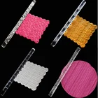 Скалка для теста с тиснением, акриловая, антипригарная, инструменты для украшения выпечки, торта