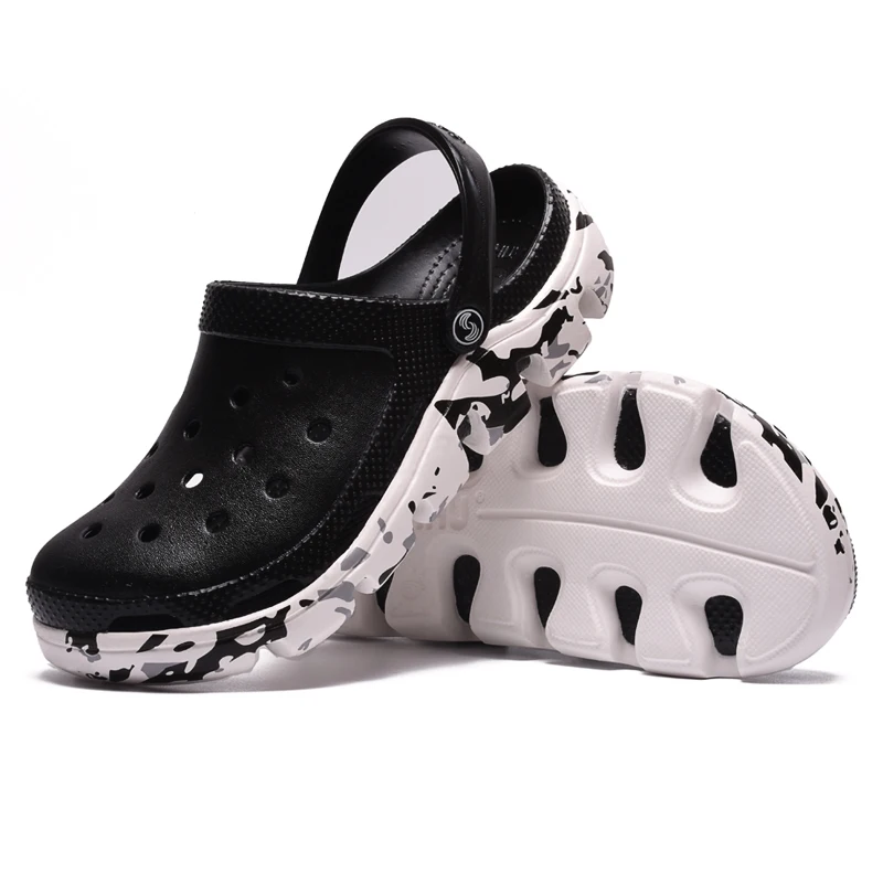 

New Arrivals Men's Summer Mules Slip On Breathable Water Beach Sandals Fashion Quick Dry Clogs Men High Quality Plus Size 39-46