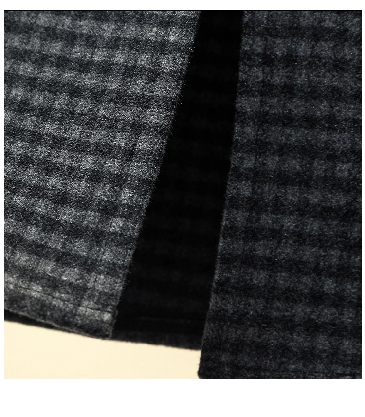 Винтажная эстетичная шерстяная юбка Y2K с завышенной талией Зимняя миди в стиле